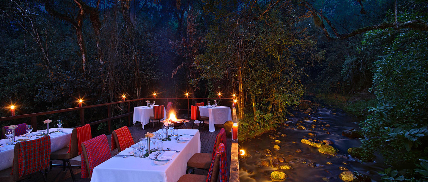 Fairmont Mt Kenya Safari club _Dinner-by-River-Likki